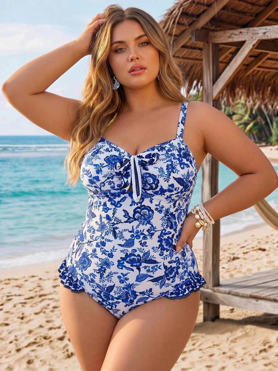 SHEIN JEDNOCZĘŚCIOWY KOSTIUM KĄPIELOWY S09__54