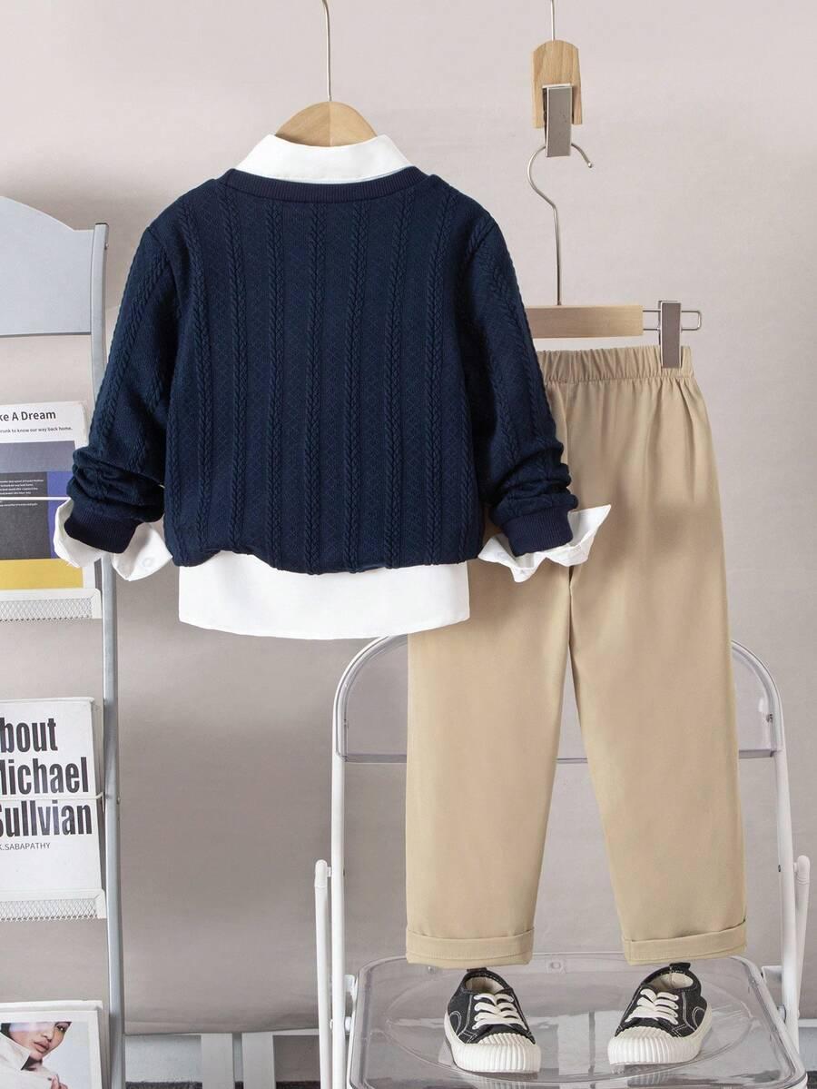 SHEIN SWETER SPODNIE KOMPLET S06__110-116
