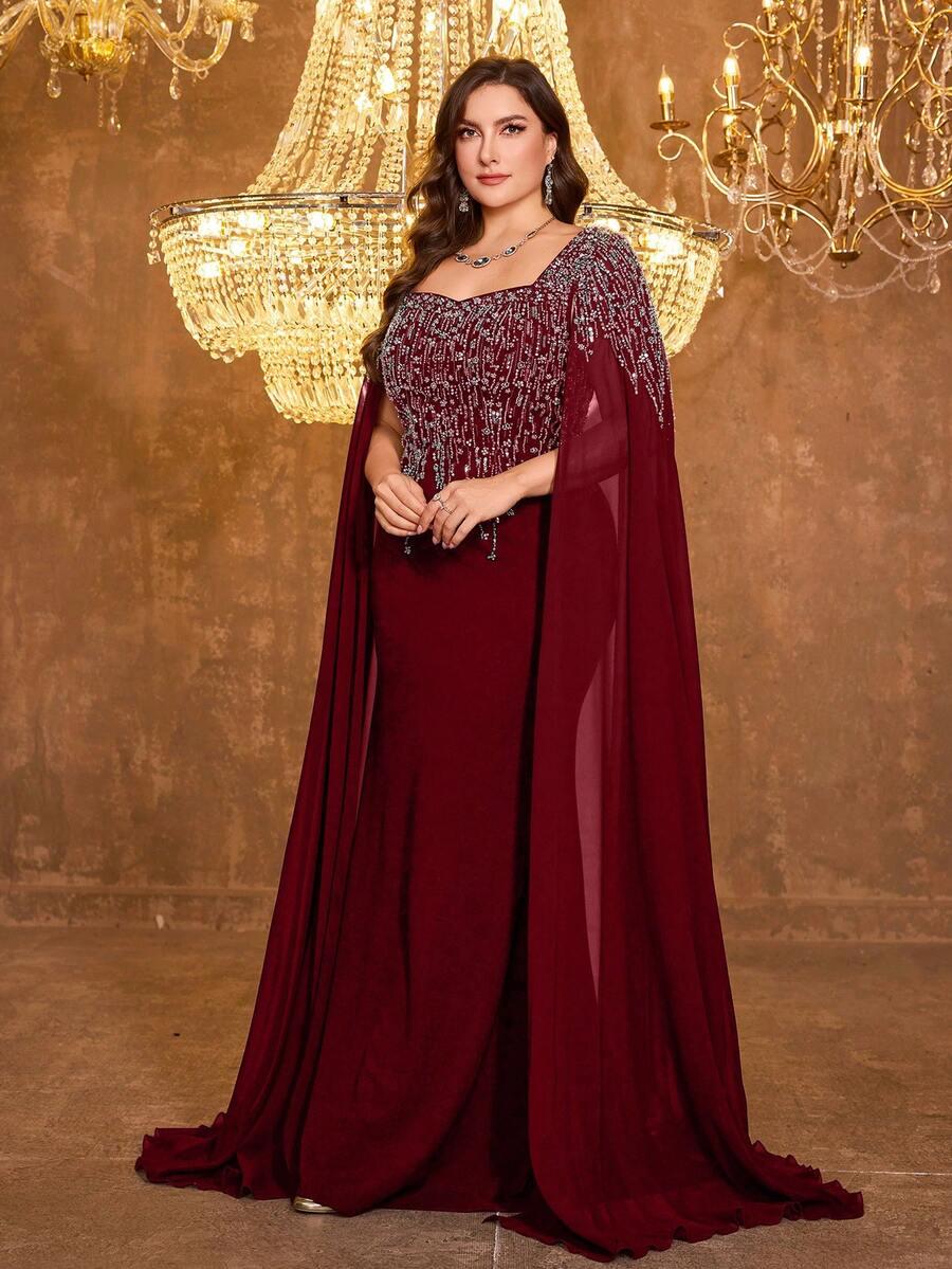 UNITHORSE CZERWONA MAXI SUKIENKA ZDOBIENIE S06__46