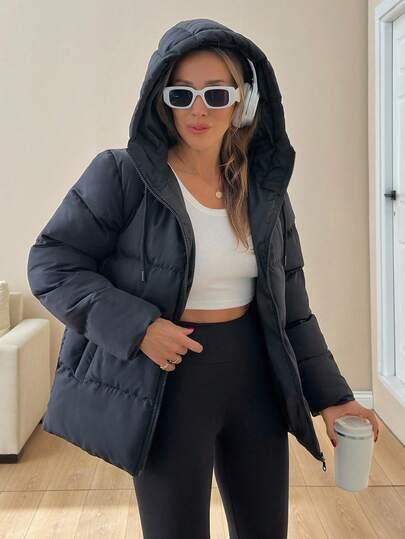 SHEIN CZARNA PIKOWANA KURTKA W01__L
