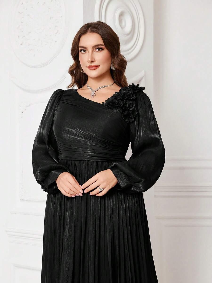 UNITHORSE CZARNA MAXI SUKIENKA S06__48