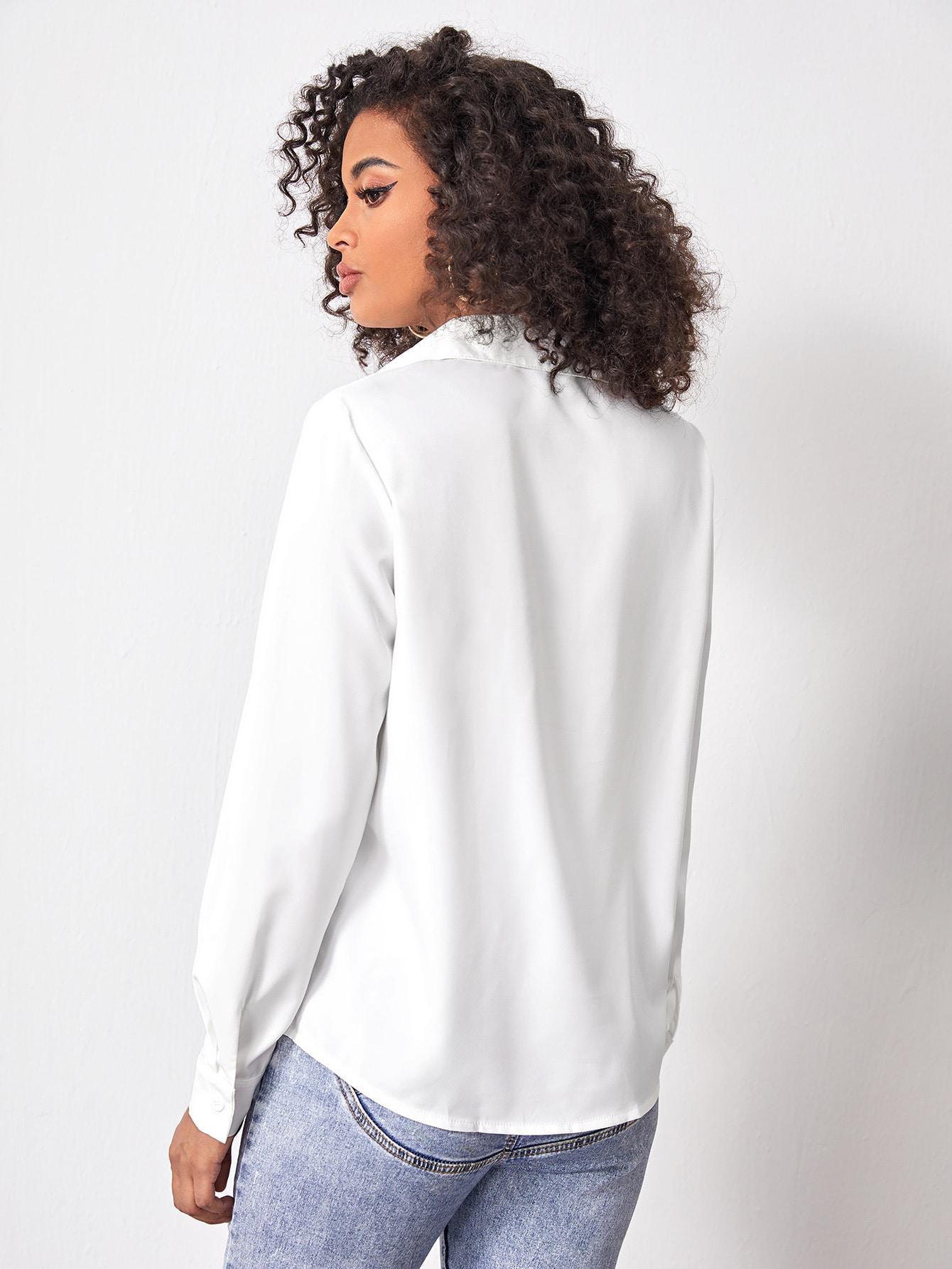 SHEIN BIAŁA KOSZULA GUZIKI S06__XS