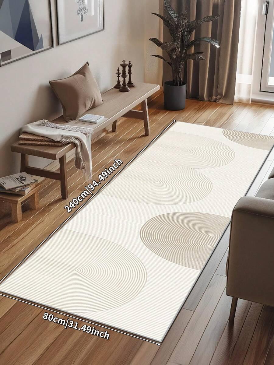 SHEIN BEŻOWY DYWAN PRINT S07__80X320CM