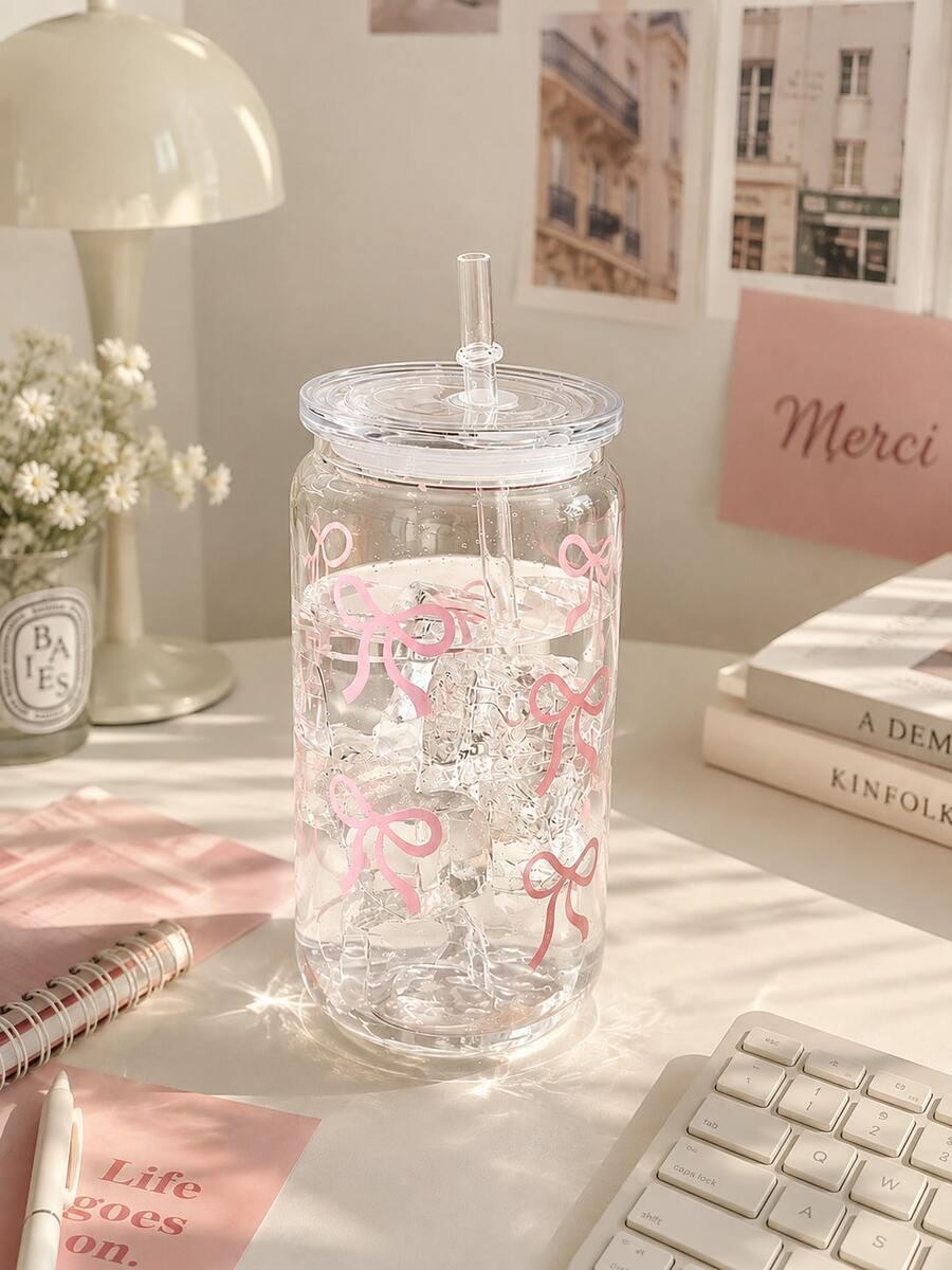 SHEIN PLASTIKOWY KUBEK KOKARDY 475ML S07__15X7