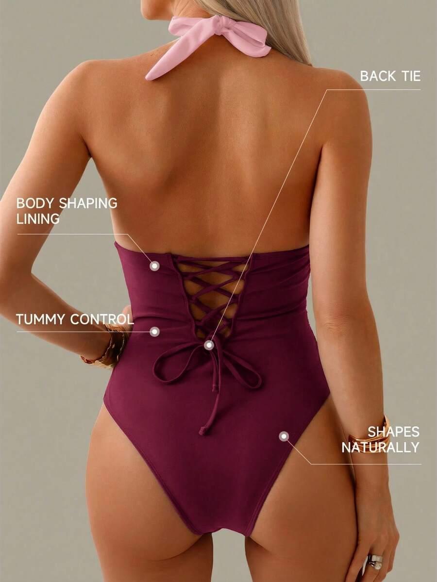 SHEIN JEDNOCZĘŚCIOWY STRÓJ KĄPIELOWY S09__XL