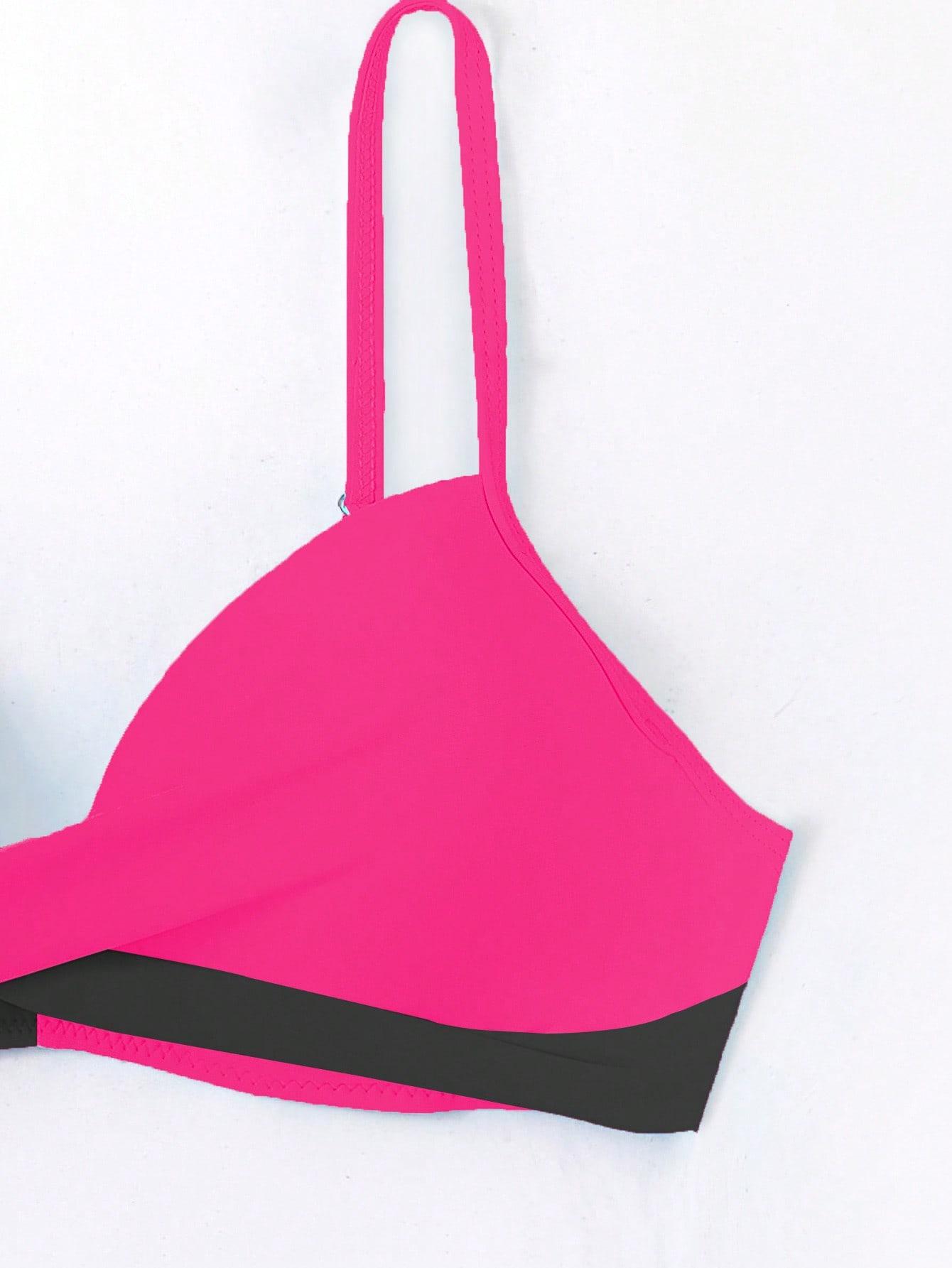 SHEIN DWUCZĘŚCIOWY STRÓJ KĄPIELOWY S09__L