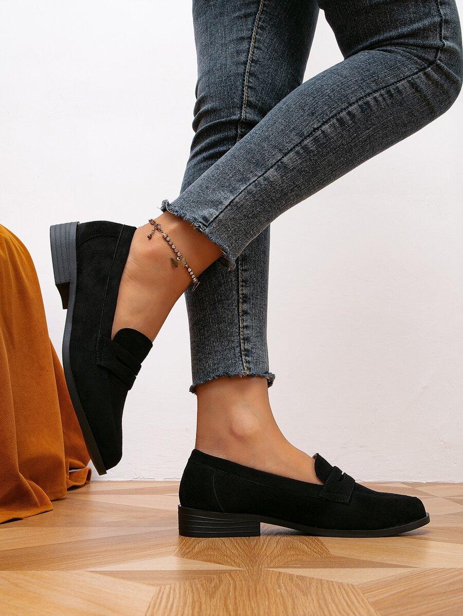 SHEIN CZARNE WSUWANE MOKASYNY S06__37