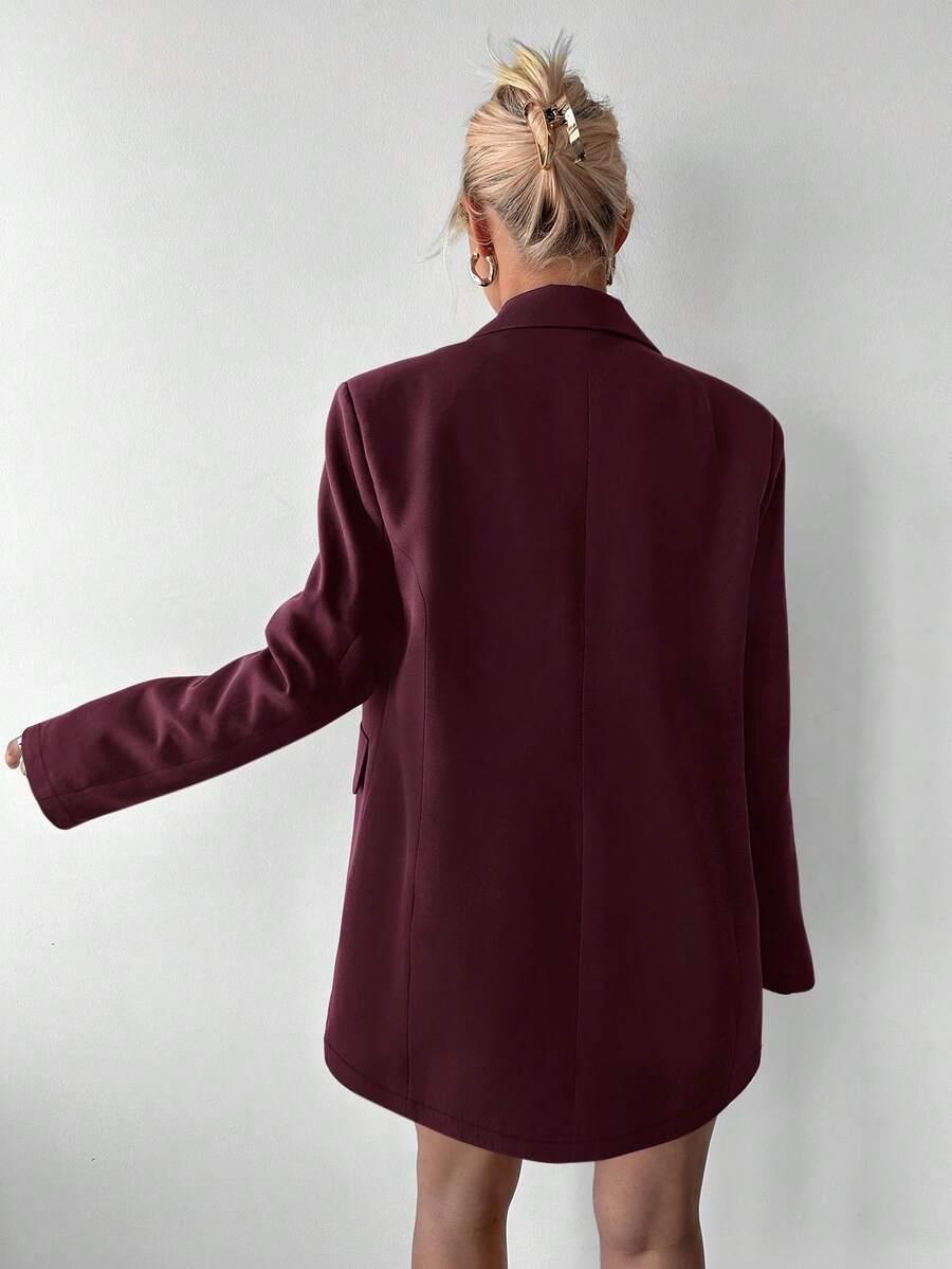 SHEIN BORDOWA MARYNARKA OVERSIZE S06__S