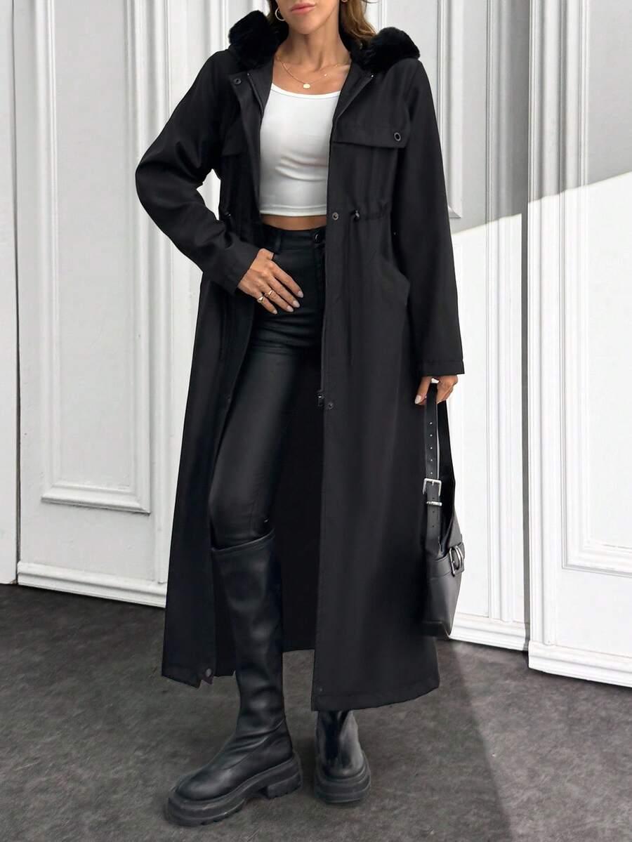 SHEIN CZARNA KURTKA PARKA W01__XL