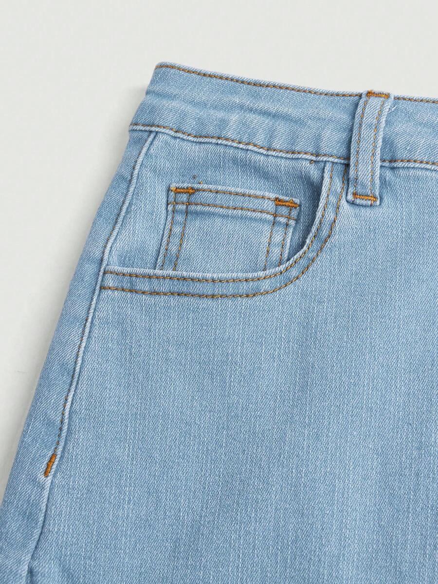 SHEIN NIEBIESKA JEANSOWA SPÓDNICA S06__158/164