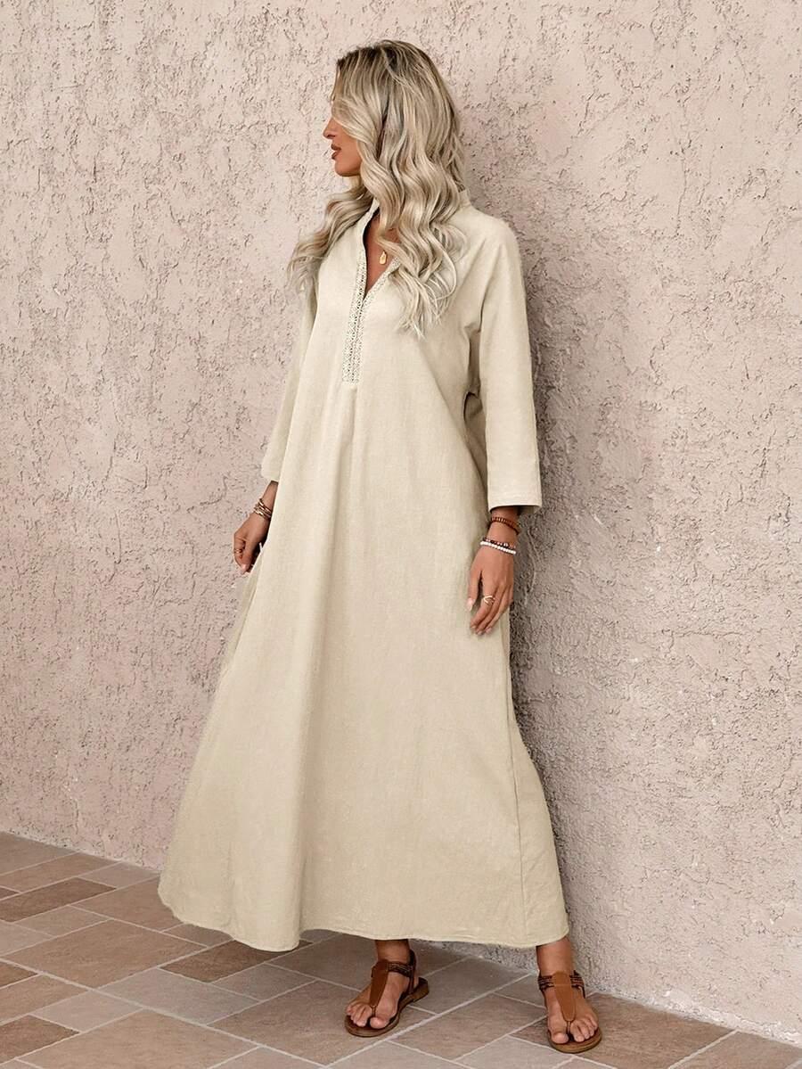 EMERY ROSE BAWEŁNIANA PROSTA SUKIENKA S06__S