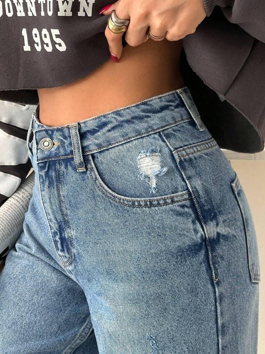 SHEIN NIEBIESKIE SPODNIE JEANS S06__L