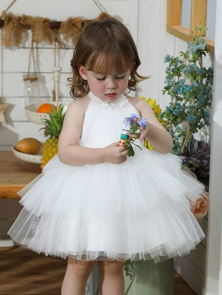 SHEIN BIAŁA SUKIENKA TIUL S09__74/80
