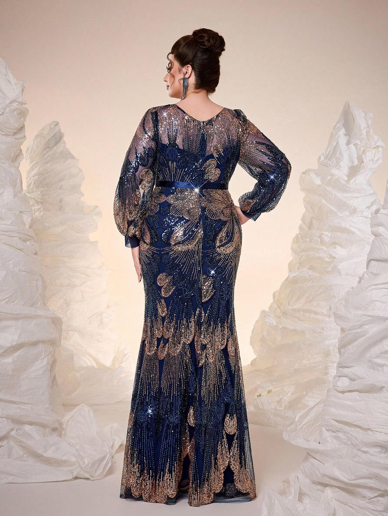 SHEIN MAXI SUKIENKA ZDOBIENIE S06__48
