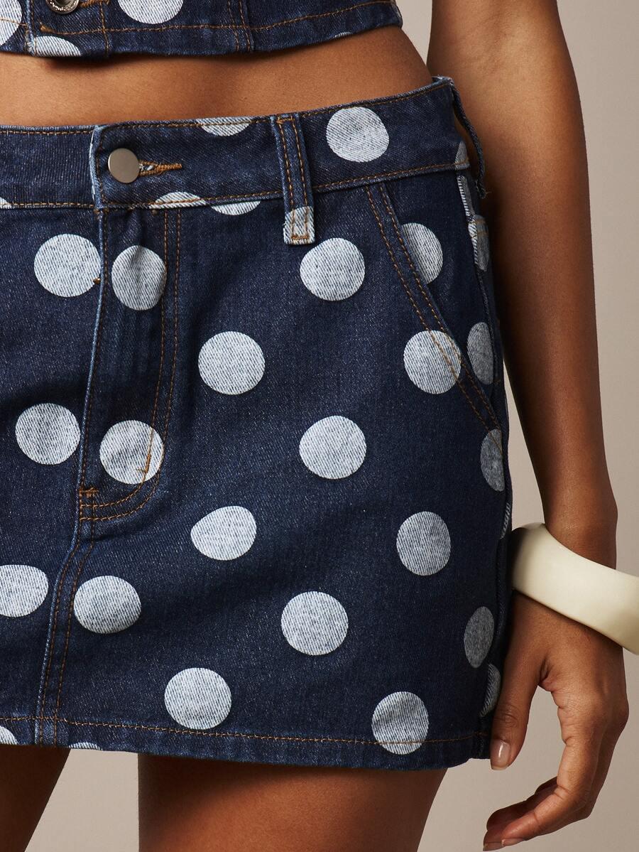 MISSGUIDED MINI SPÓDNICA JEANS S06__XS