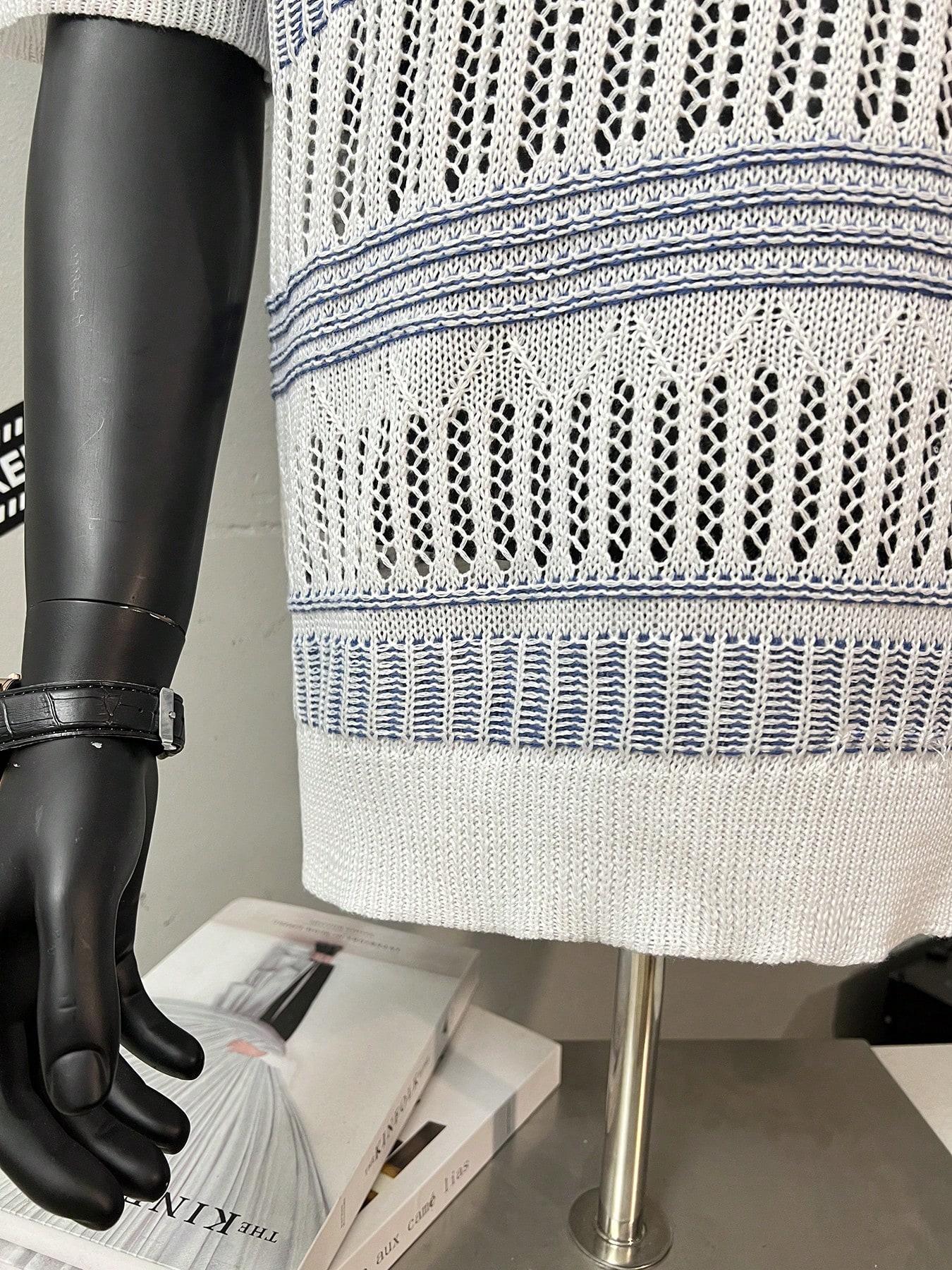 SHEIN DZIANINOWA KOSZULKA POLO S06__XL