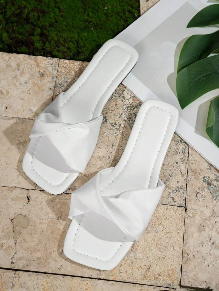 SHEIN BIAŁE KLAPKI CASUAL S06__41