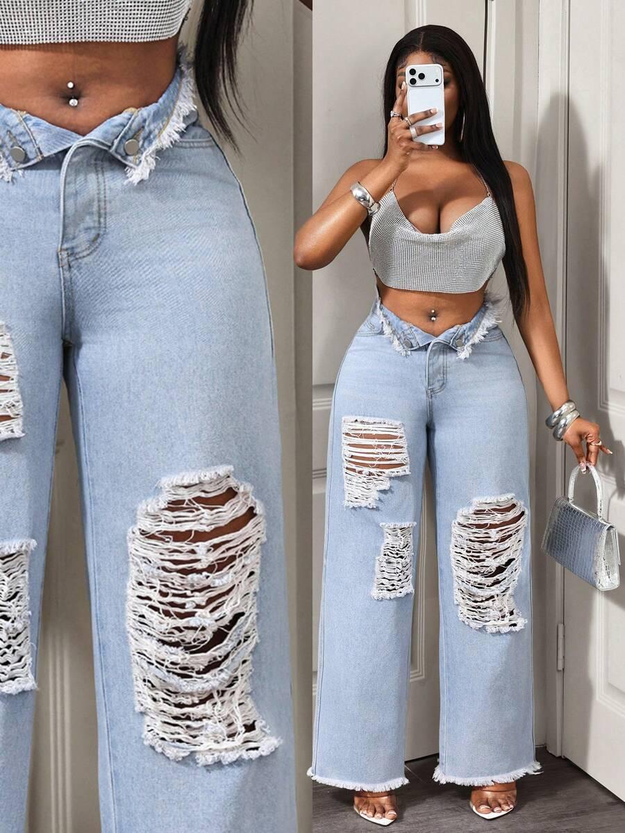 BAMGLEAM NIEBIESKIE SPODNIE JEANS S06__W30/L32/L