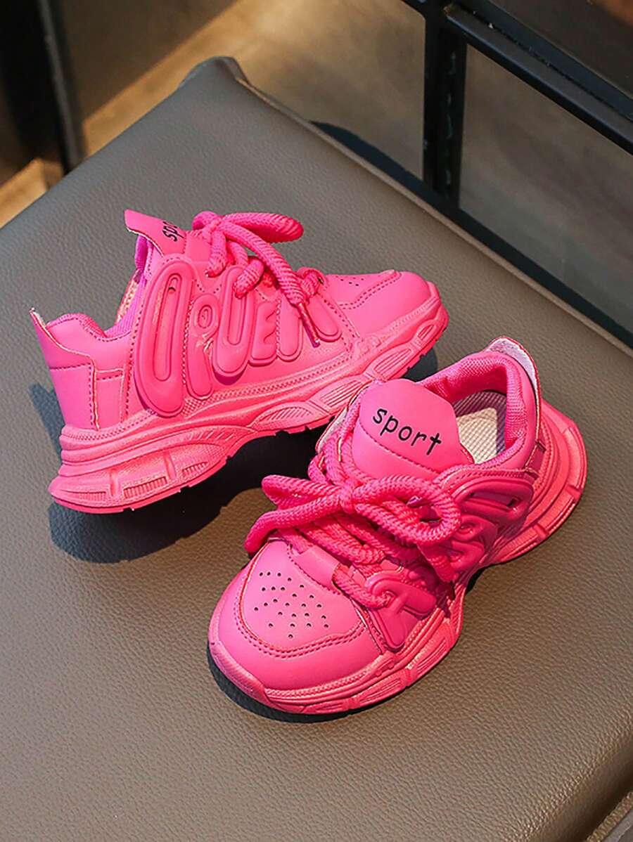 SHEIN RÓŻOWE BUTY SPORTOWE WIĄZANIE S06__34