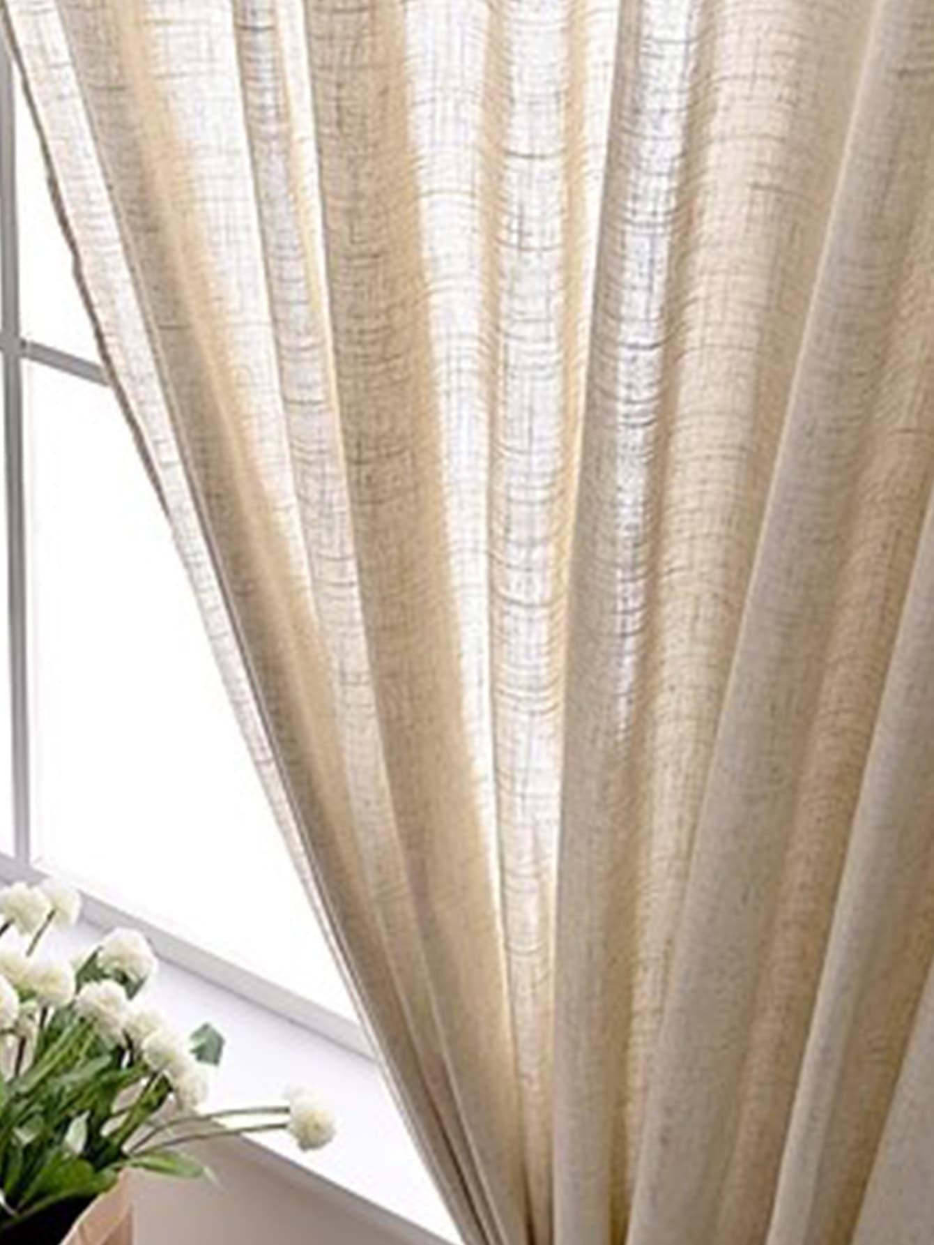 SHEIN BEŻOWA FIRANKA TEKSTURA 1-PACK S07__132X213CM