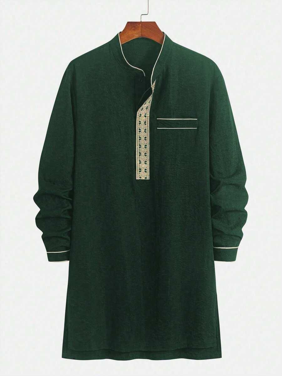 SHEIN ZIELONA SZATA ZDOBIENIE S06__XL