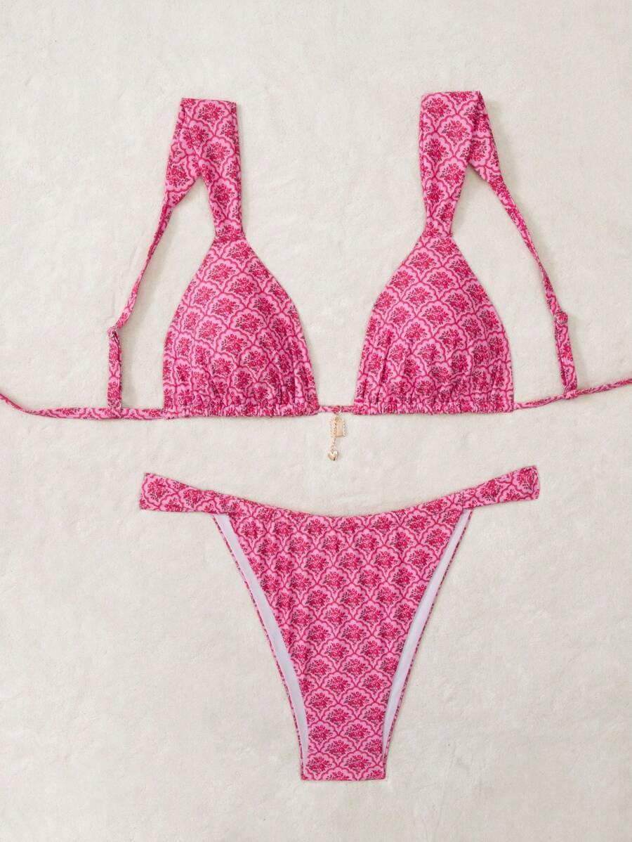 SHEIN DWUCZĘŚCIOWY STRÓJ KĄPIELOWY WZÓR S09__46