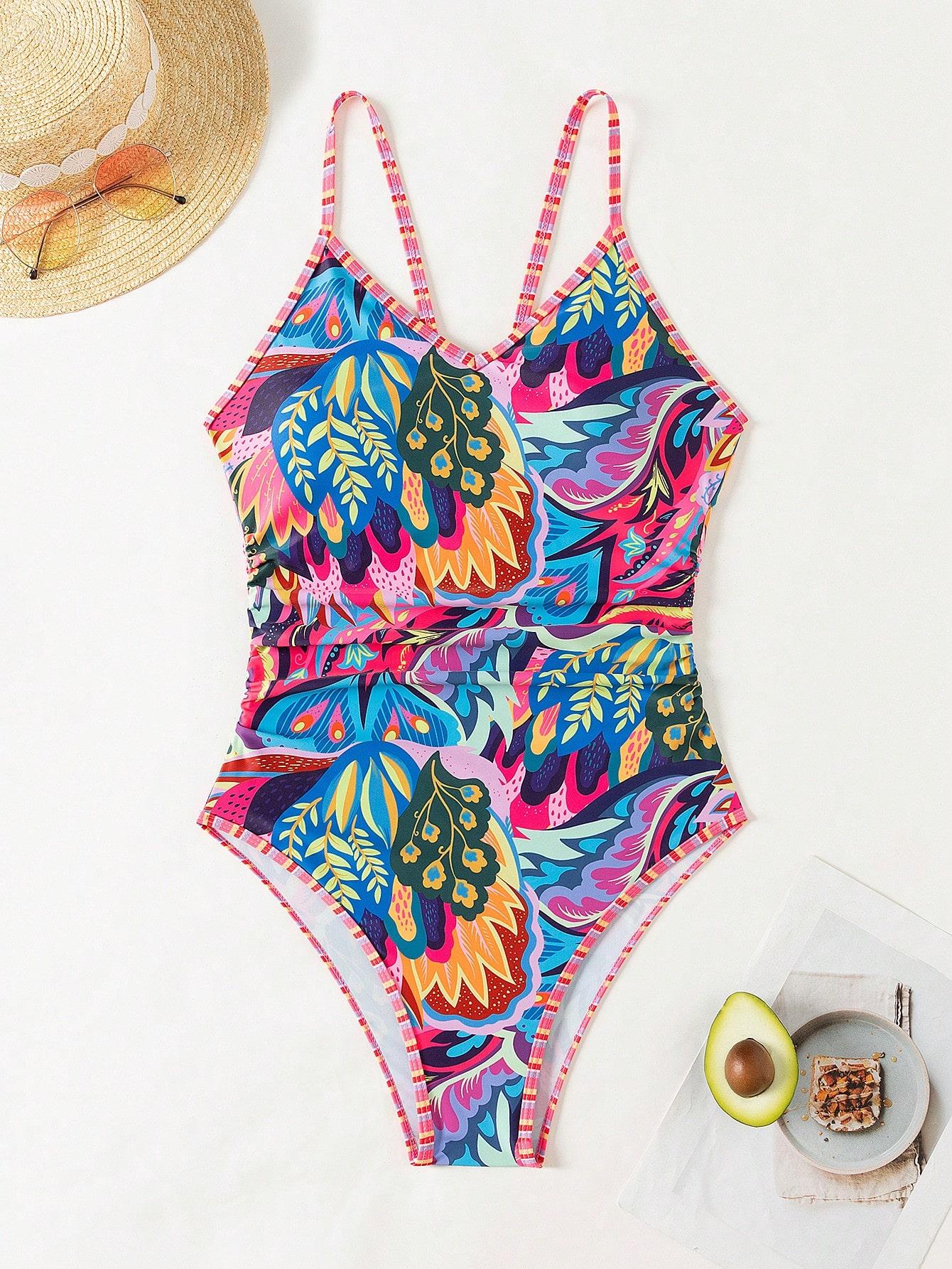 SHEIN JEDNOCZĘŚCIOWY STRÓJ KĄPIELOWY S09__S