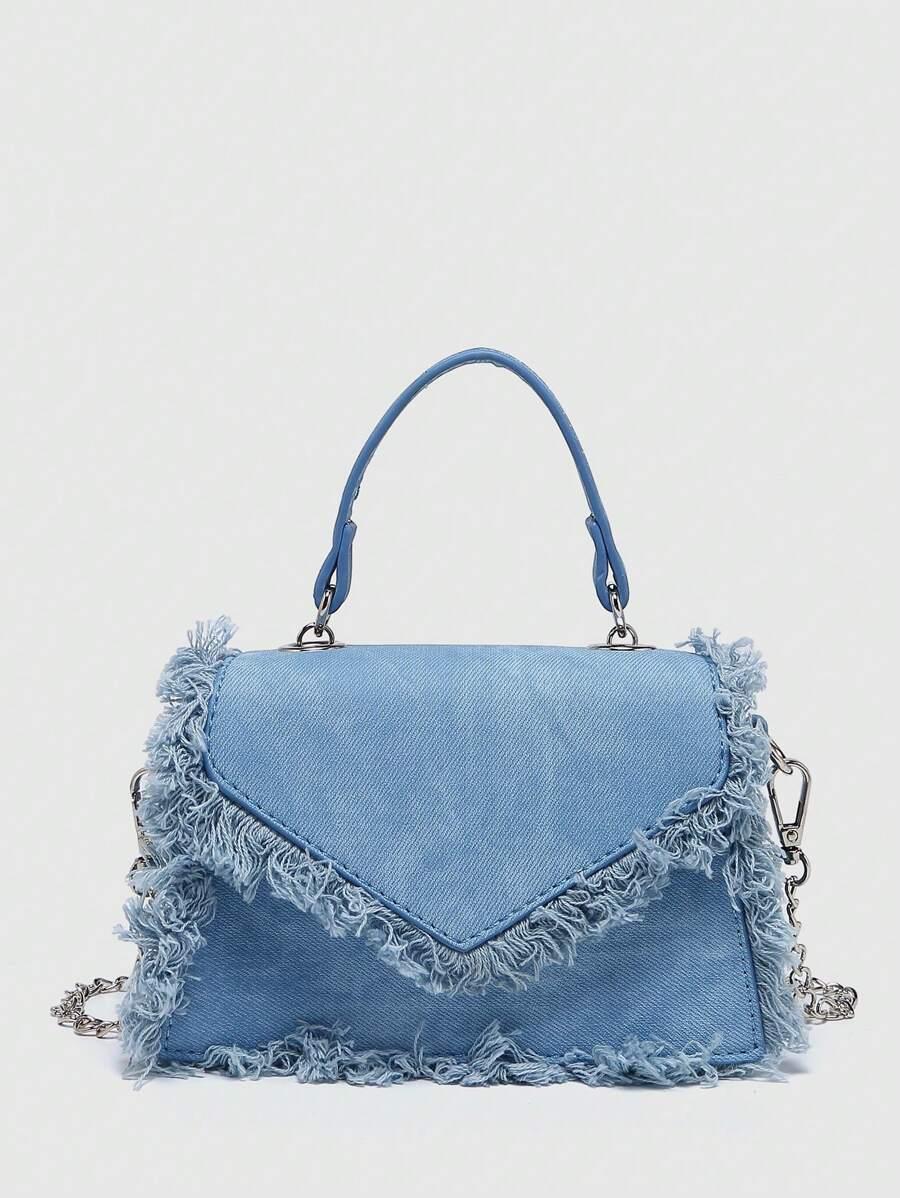 SHEIN NIEBIESKA TOREBKA ZDOBIENIE S07__17X6X11CM
