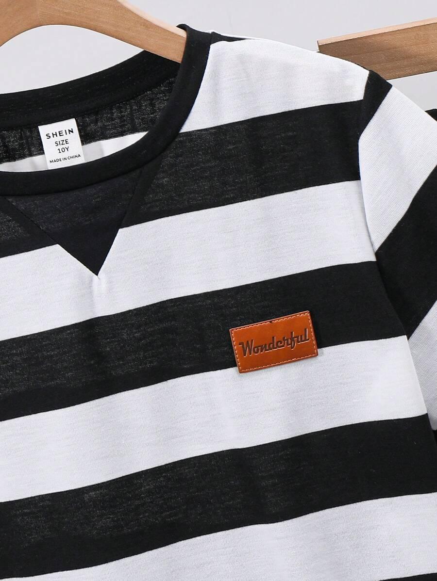 SHEIN KOMPLET KOSZULKA SPODNIE S06__134/140