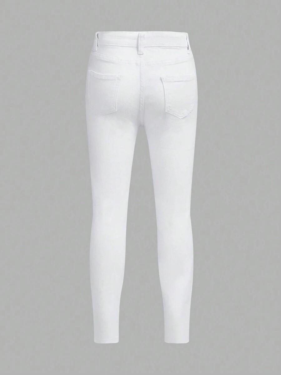 SHEIN BIAŁE SPODNIE JEANS S06__150
