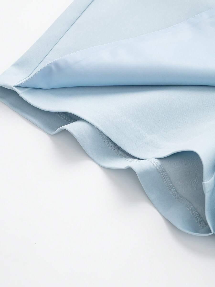 SHEIN NIEBIESKIE SPÓDNICO-SPODENKI ZAMEK PK01__L