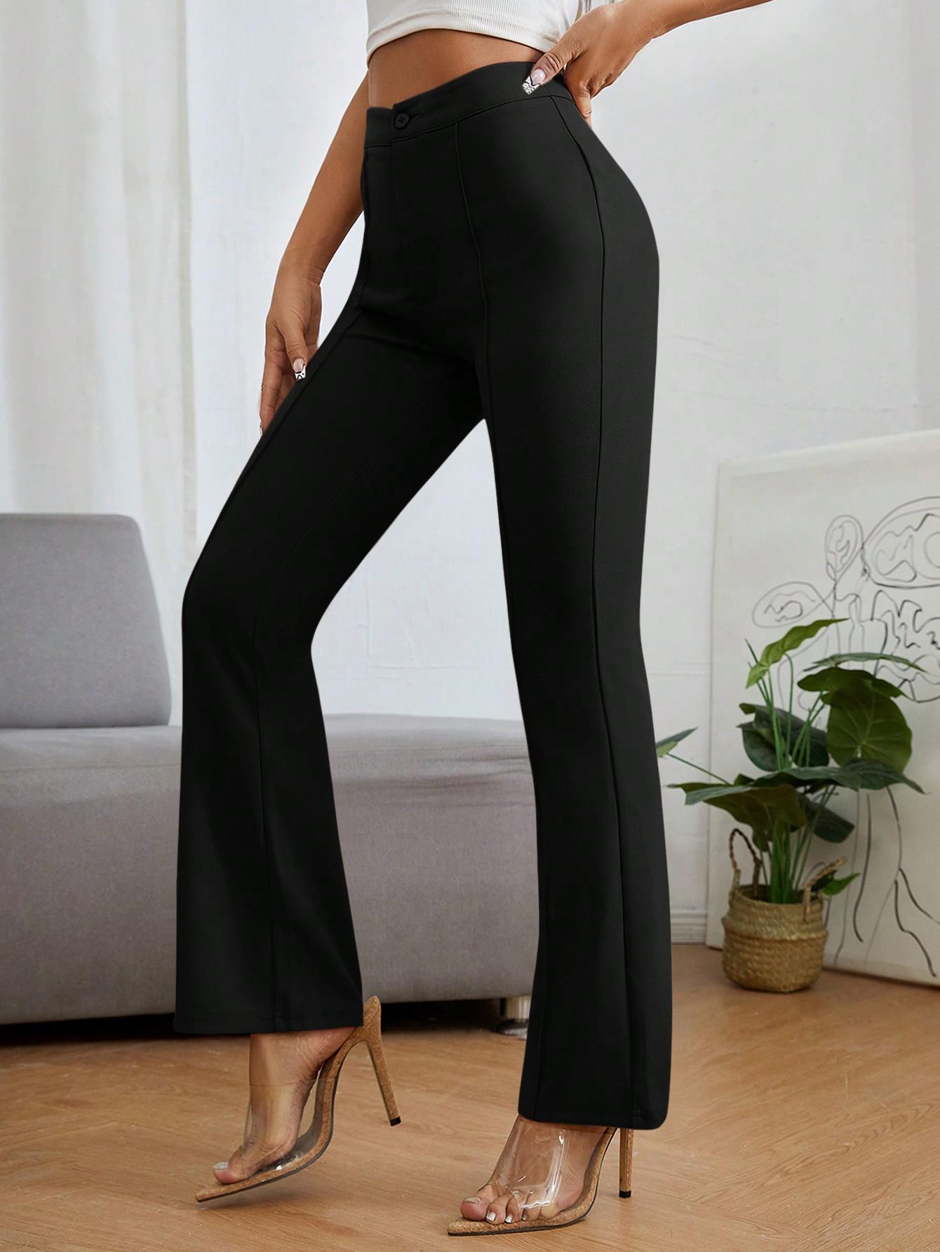 SHEIN CZARNE ELEGANCKIE SPODNIE S06__XS