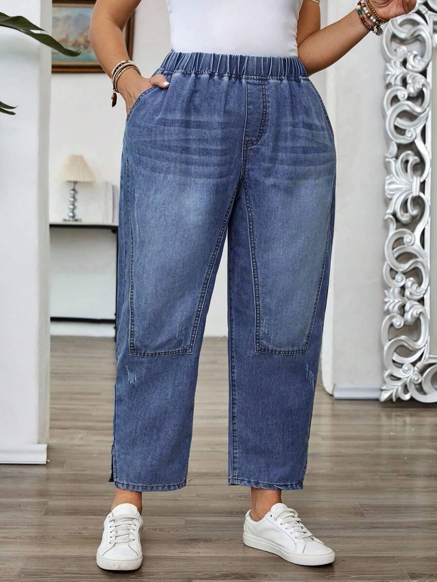 EMERY ROSE NIEBIESKIE SPODNIE JEANS S06__48