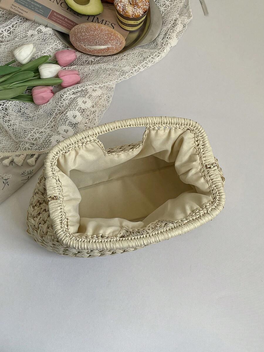 SHEIN BEŻOWA TOREBKA TEKSTURA S07__12X35CM