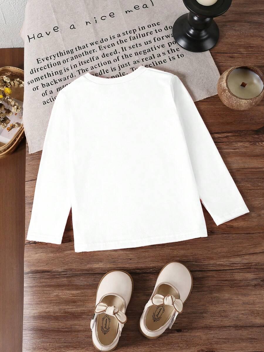 SHEIN BLUZKA DŁUGI RĘKAW WZÓR S06__110/116
