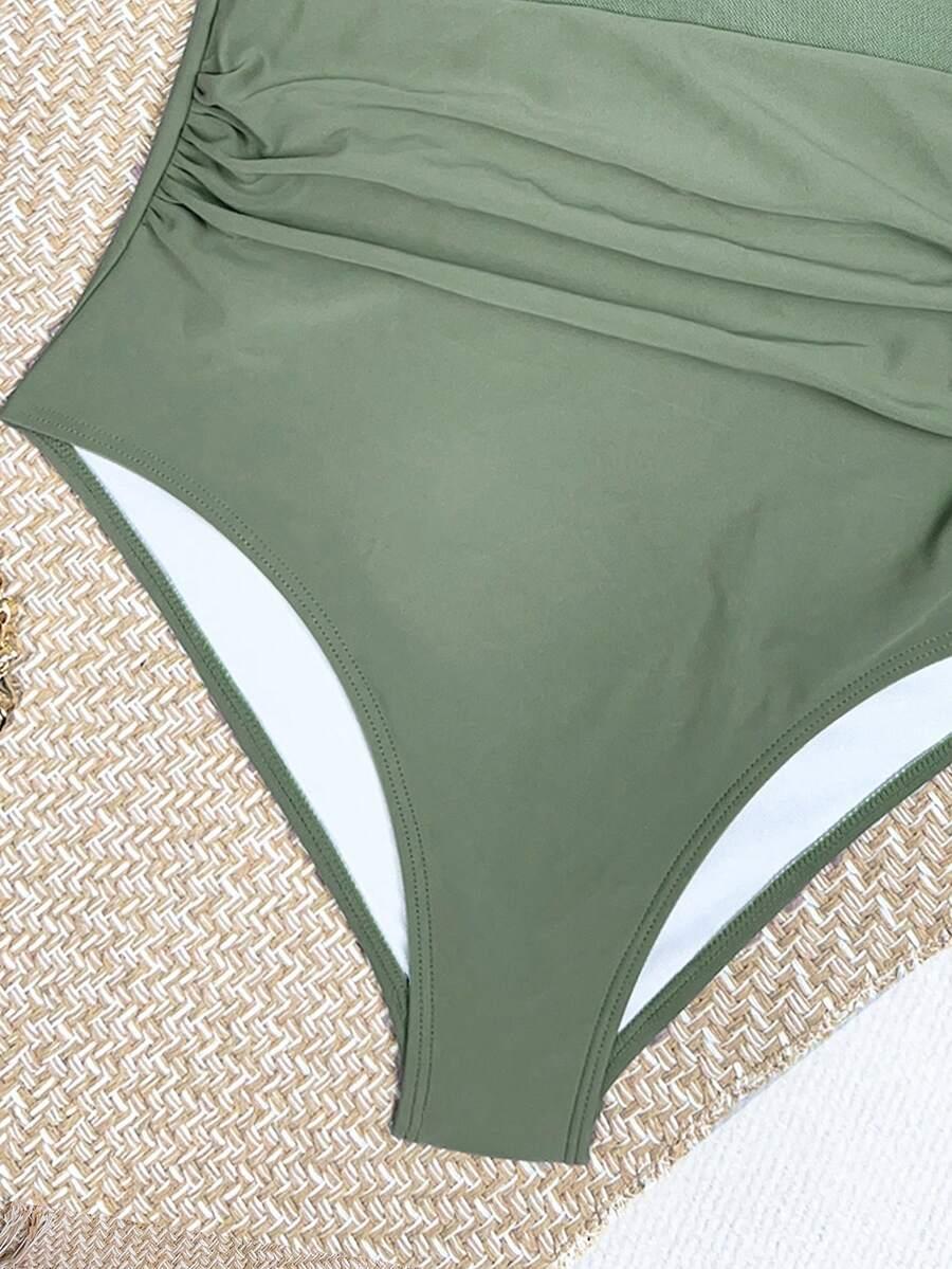SHEIN JEDNOCZĘŚCIOWY STRÓJ KĄPIELOWY S09__L