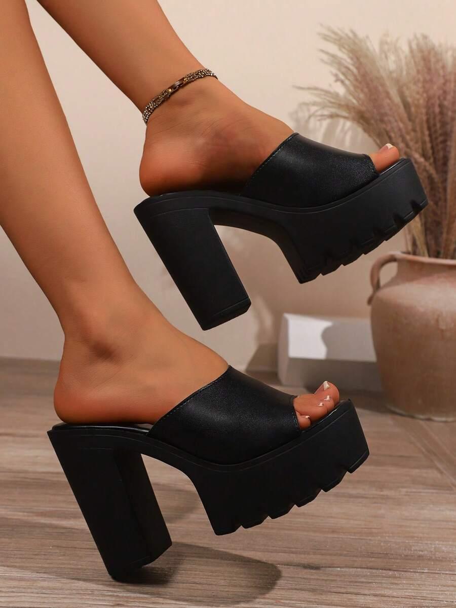SHEIN CZARNE KLAPKI OBCAS S06__39,5