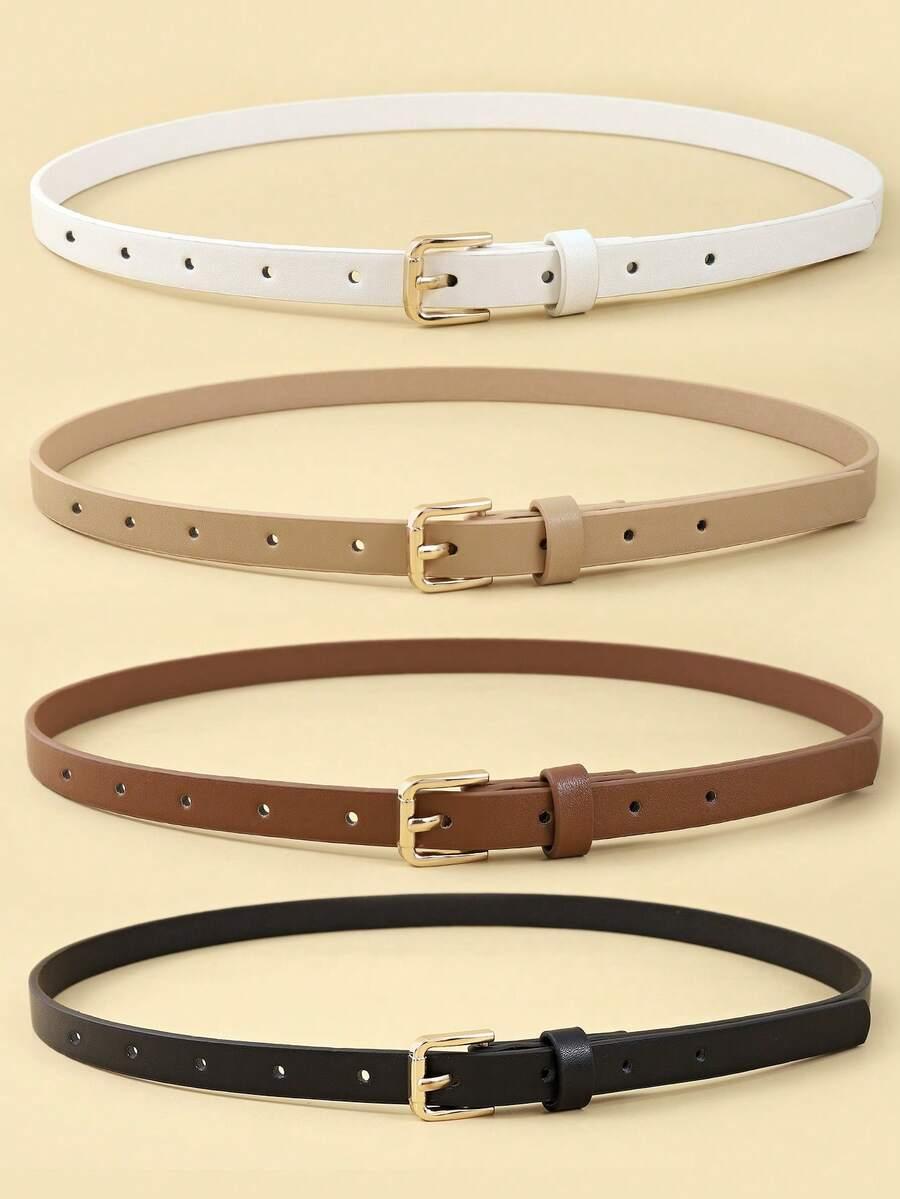 SHEIN PASEK Z KLAMRĄ 4-PACK S07__120