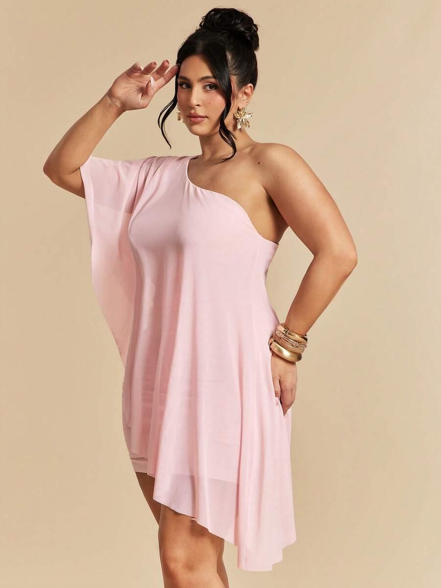 SHEIN RÓŻOWA MINI SUKIENKA S06__46