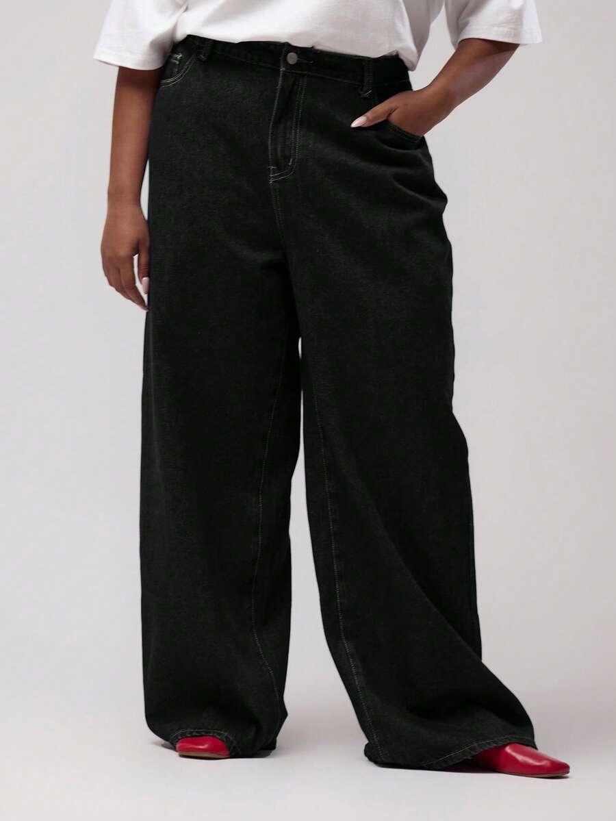 MUSERA CZARNE SPODNIE JEANS BAGGY S06__52