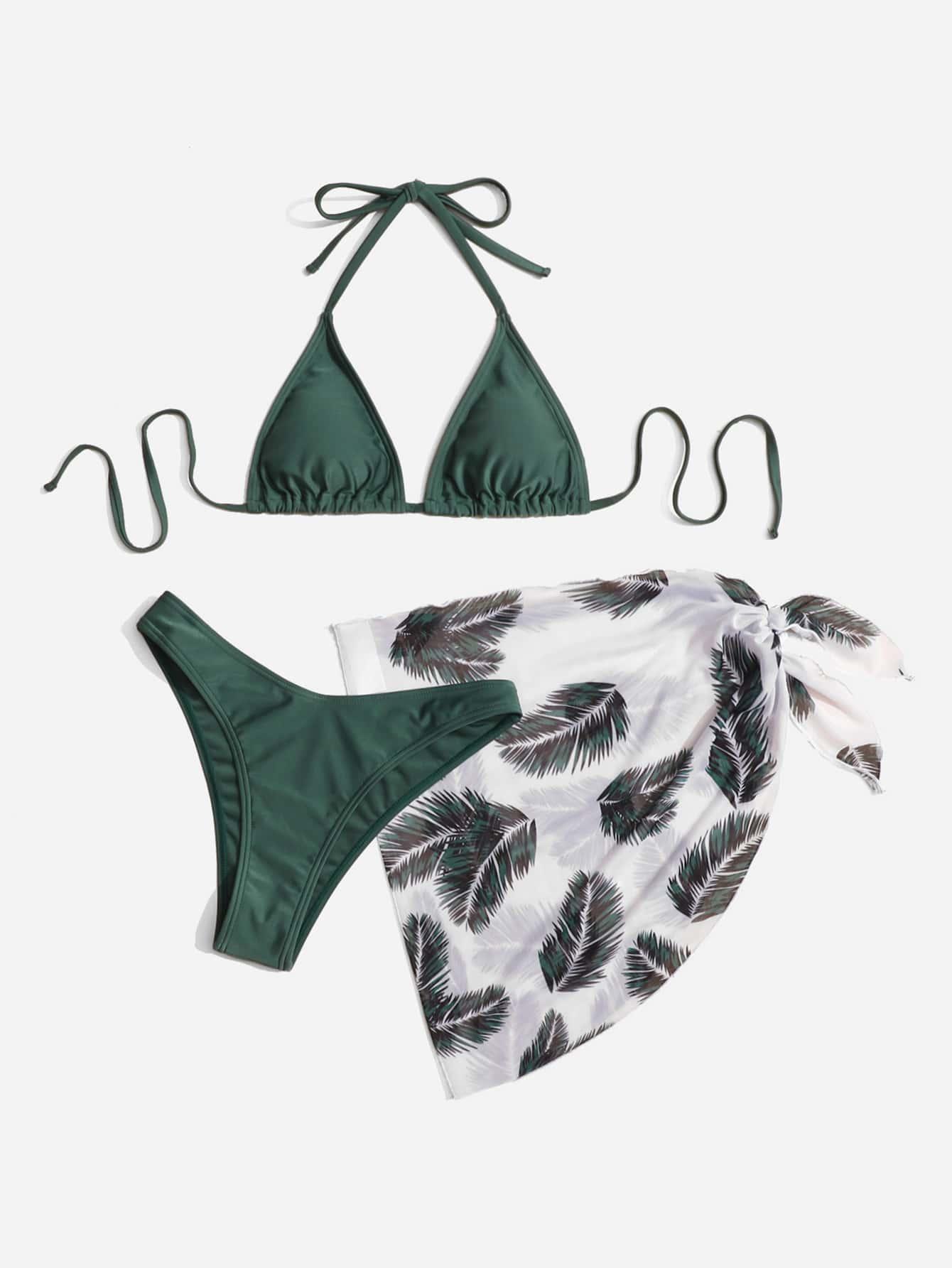 SHEIN DWUCZĘŚCIOWY STRÓJ KĄPIELOWY PAREO S09__S
