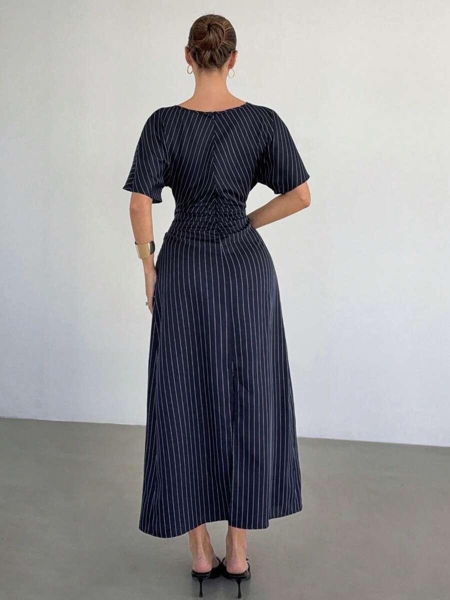 SHEIN NIEBIESKA MAXI SUKIENKA S06__S