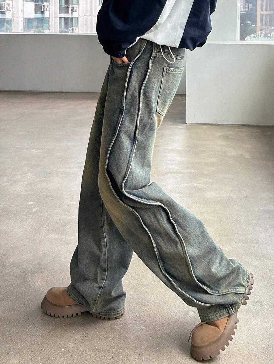DAZY SPODNIE JEANS SZEROKIE NOGAWKI S06__XL
