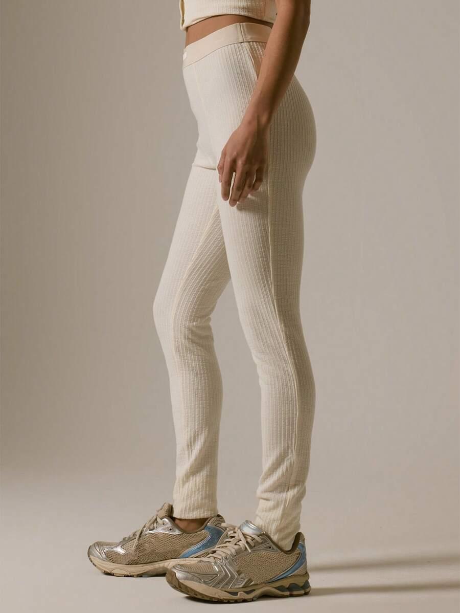 MUSERA KREMOWE DZIANINOWE LEGGINSY S06__S