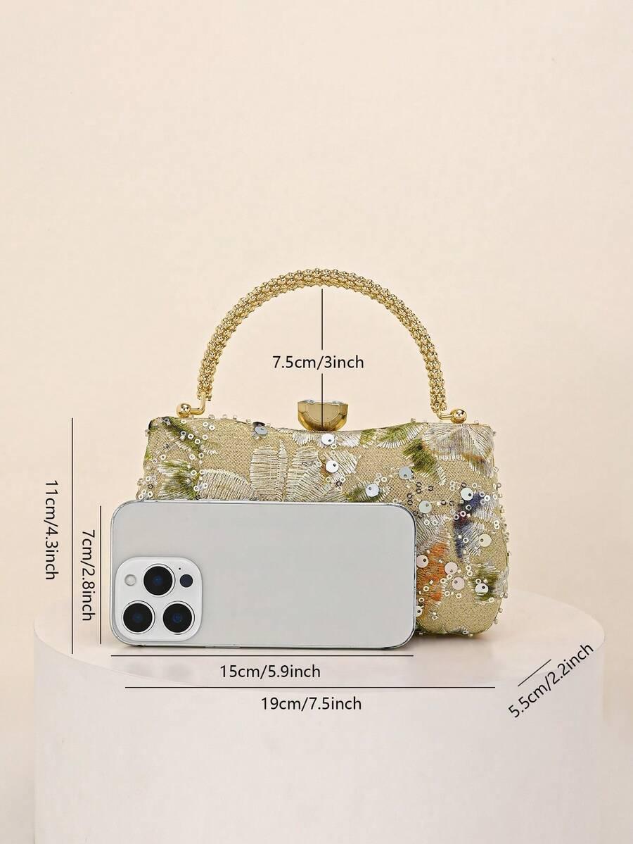 SHEIN TOREBKA ZDOBIENIE CEKINY S07__19X11CM