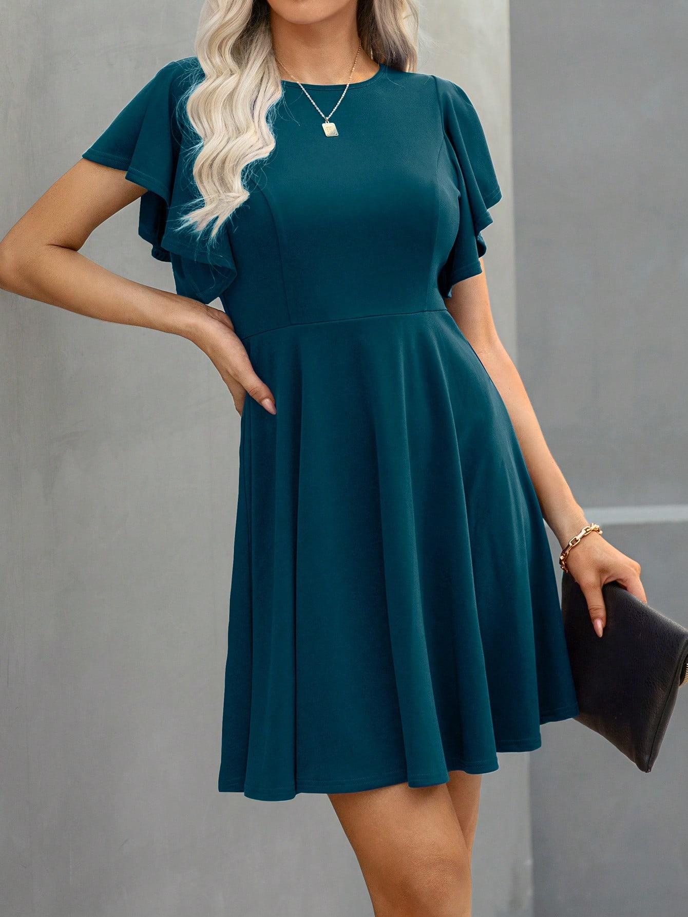 SHEIN NIEBIESKA MINI SUKIENKA S06__S