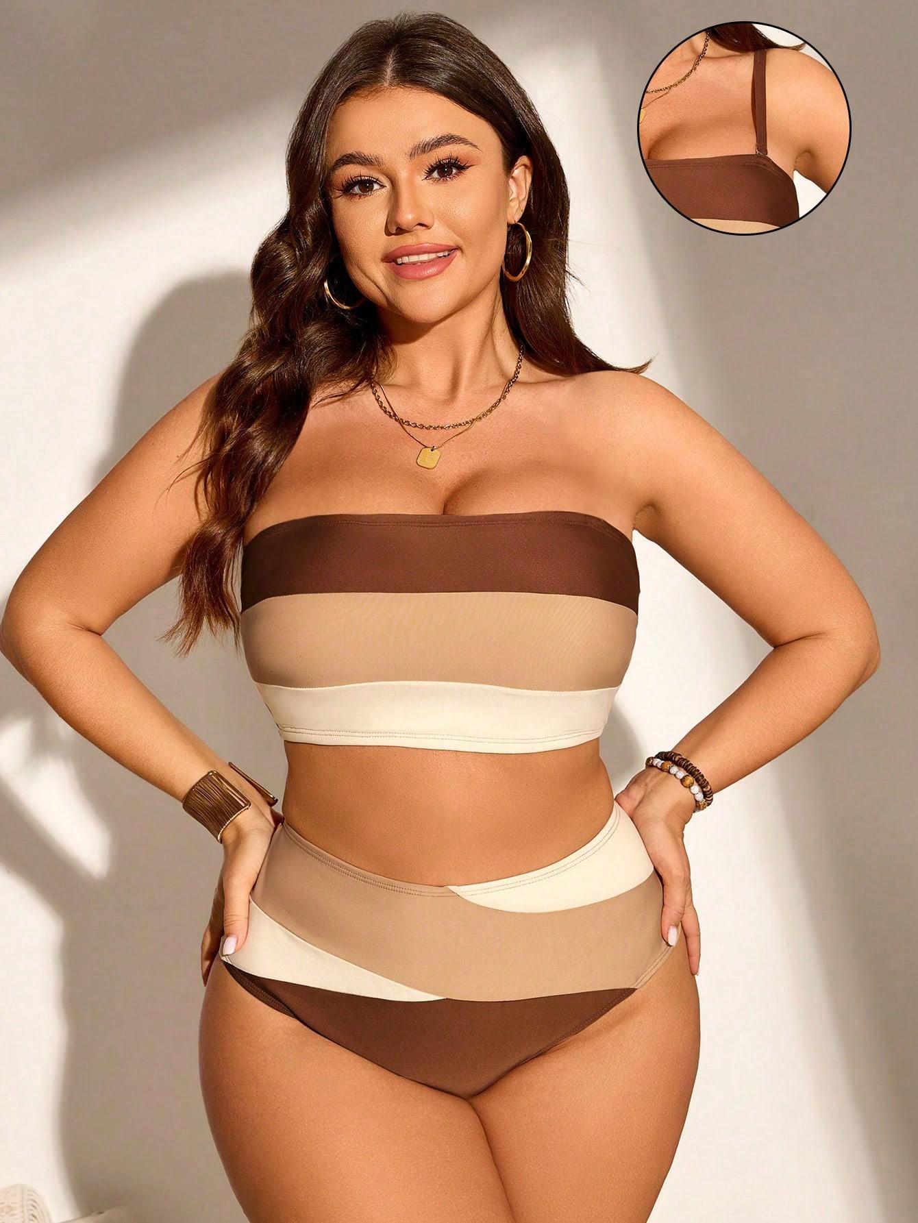 SHEIN DWUCZĘŚCIOWY STRÓJ KĄPIELOWY S09__XXL
