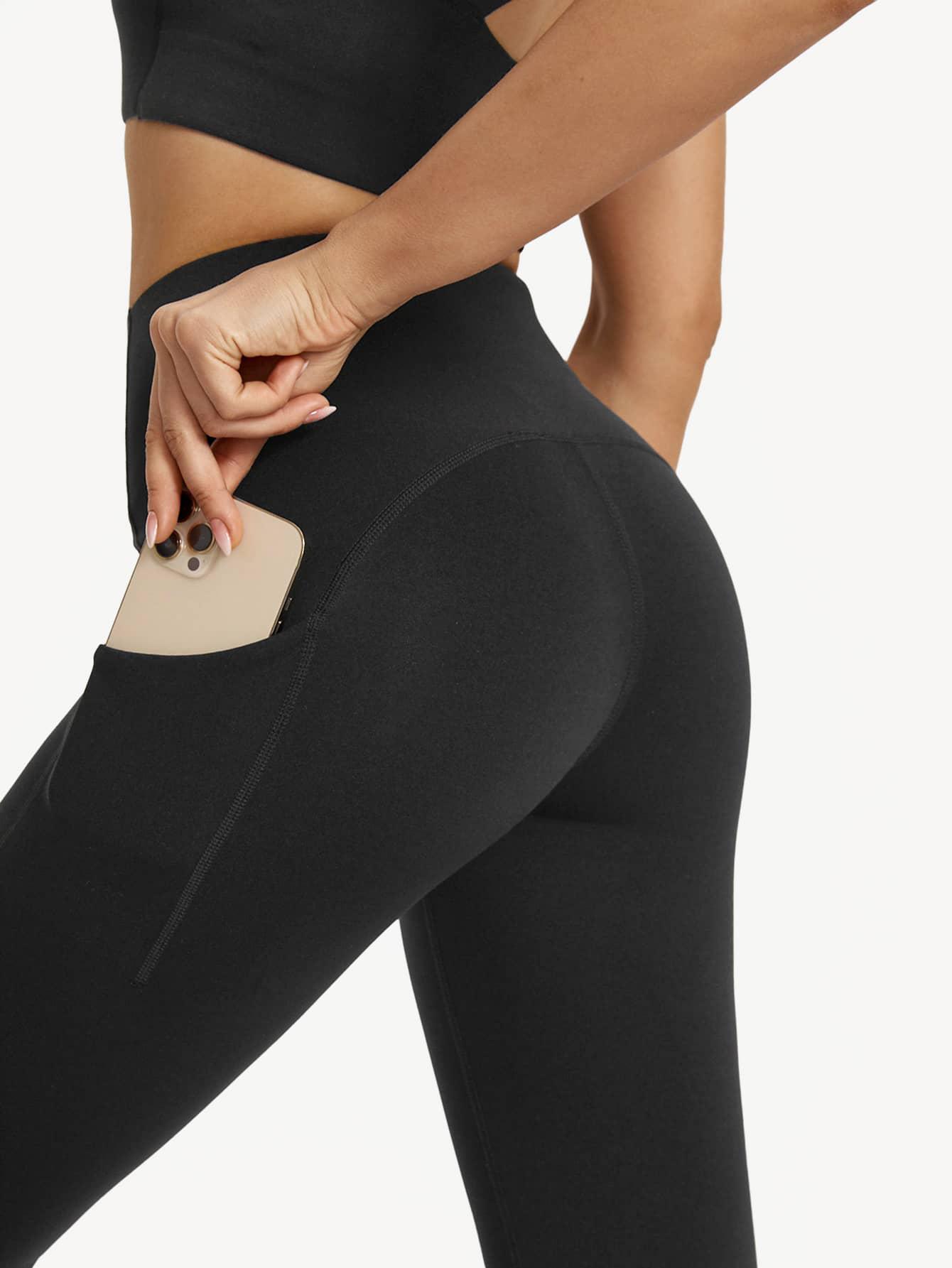 SHEIN CZARNE KLASYCZNE LEGGINSY S06__XS