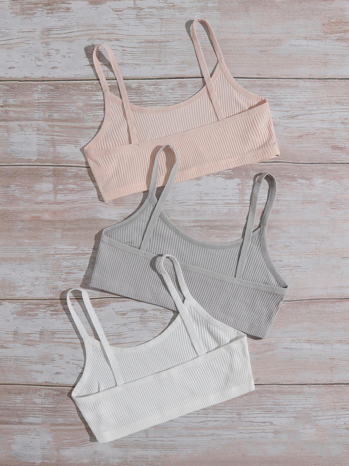SHEIN BIUSTONOSZ CASUAL 3-PACK S09__L