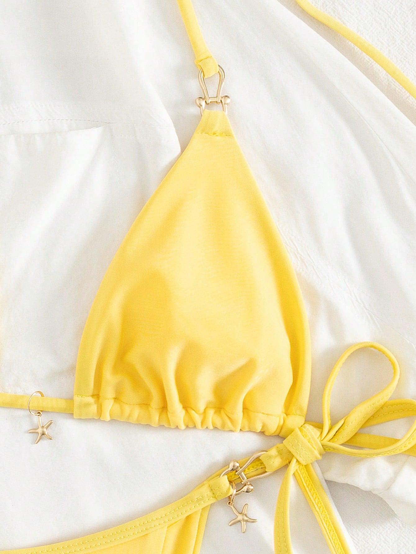 SHEIN DWUCZĘŚCIOWY STRÓJ KĄPIELOWY S09__M